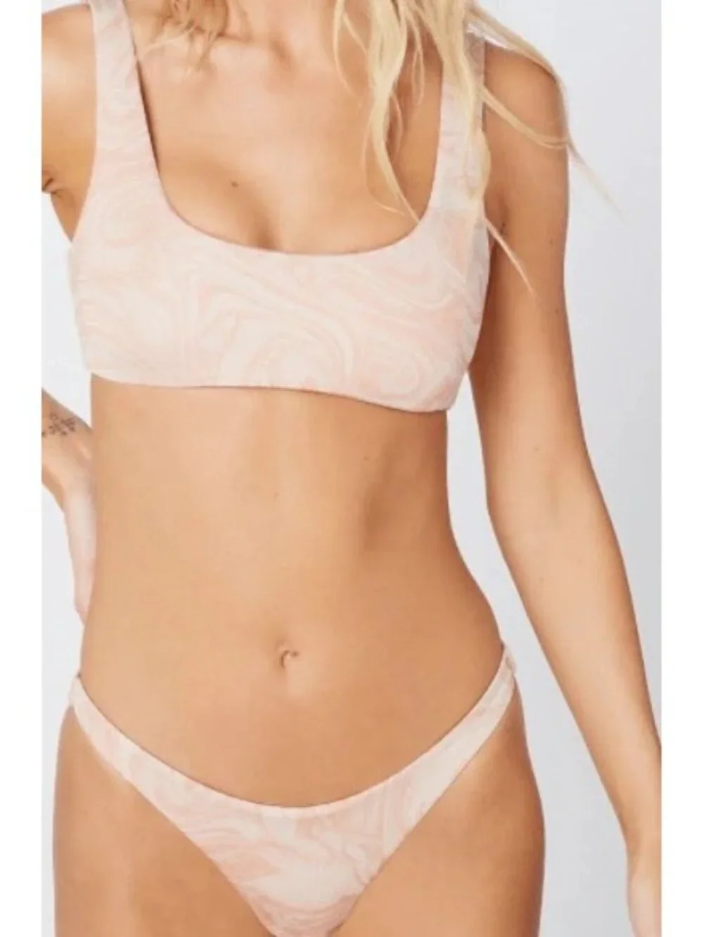 L*Space Camacho Bikini Bottom in All Swirled Up New Womens Swimsuit